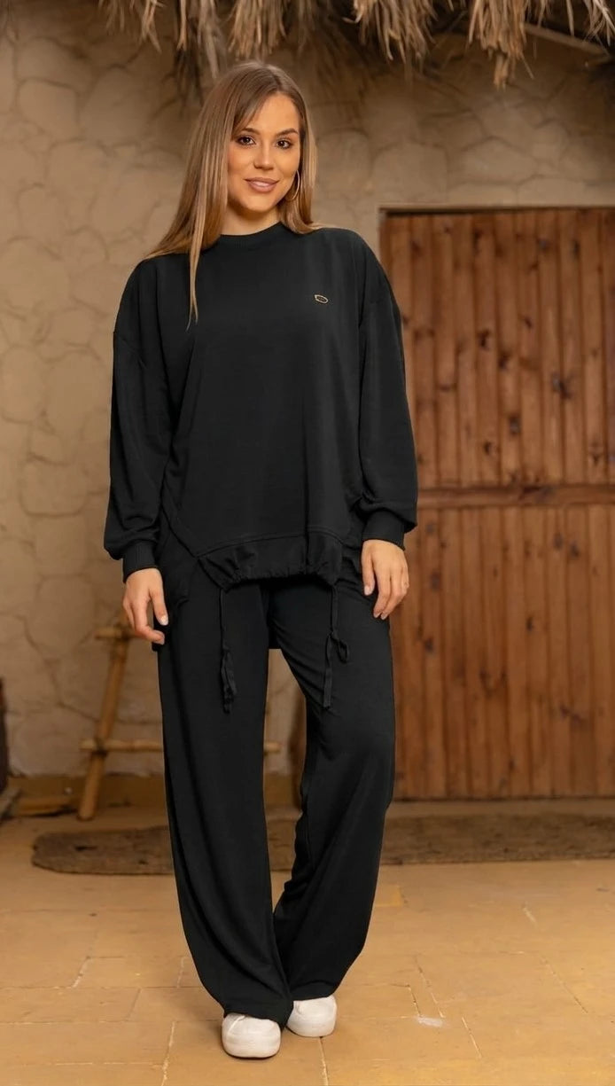 Oversized casual two-piece suit