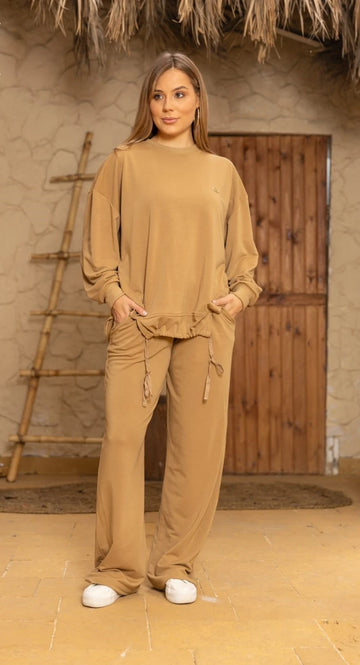 Oversized casual two-piece suit