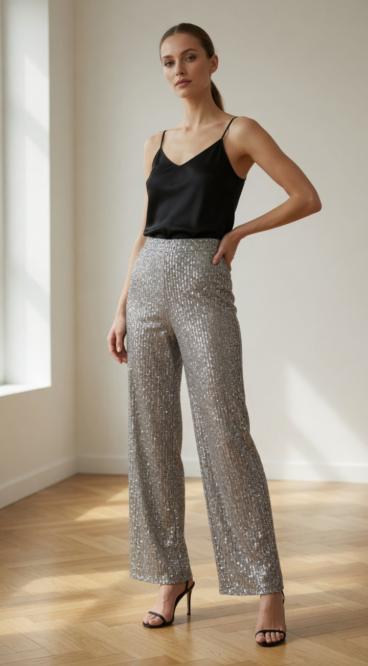 Pants silver