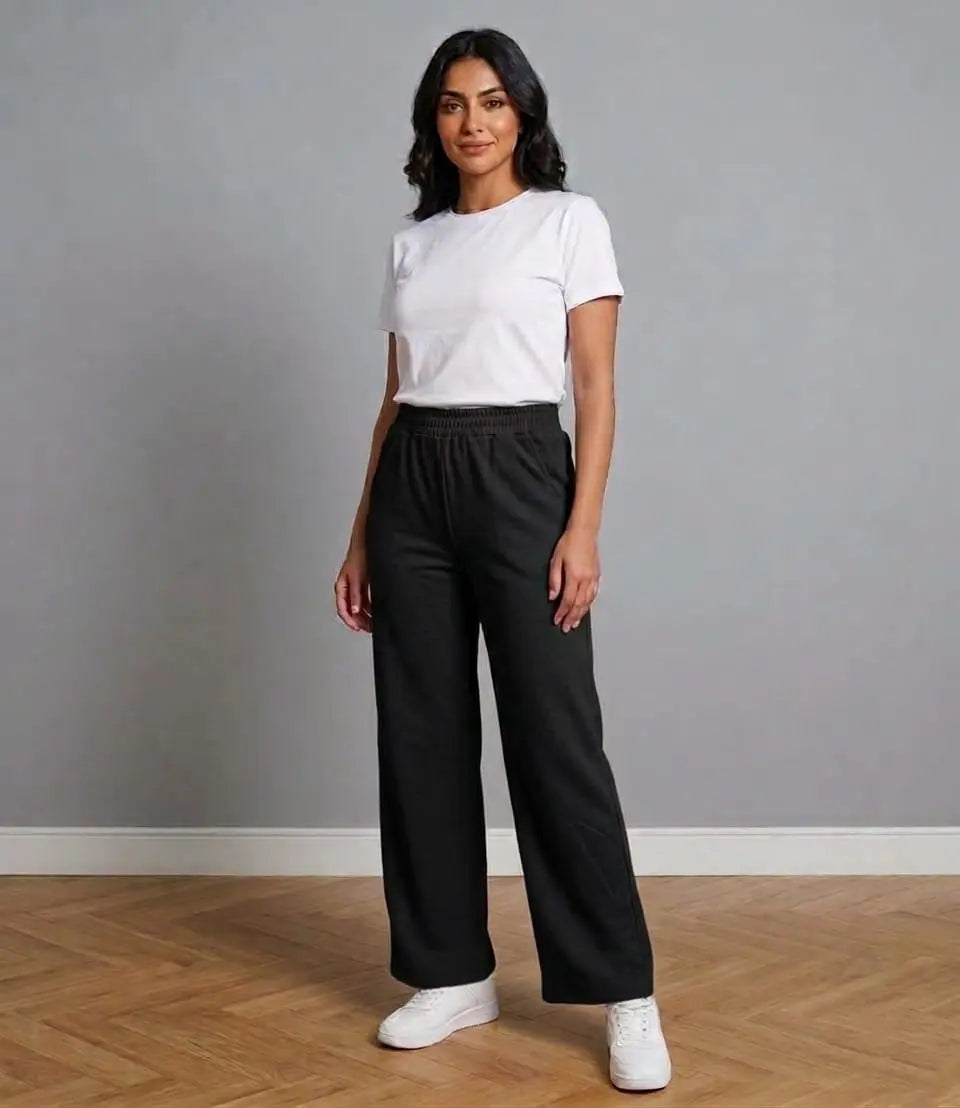 pants made from soft Milton fabric.