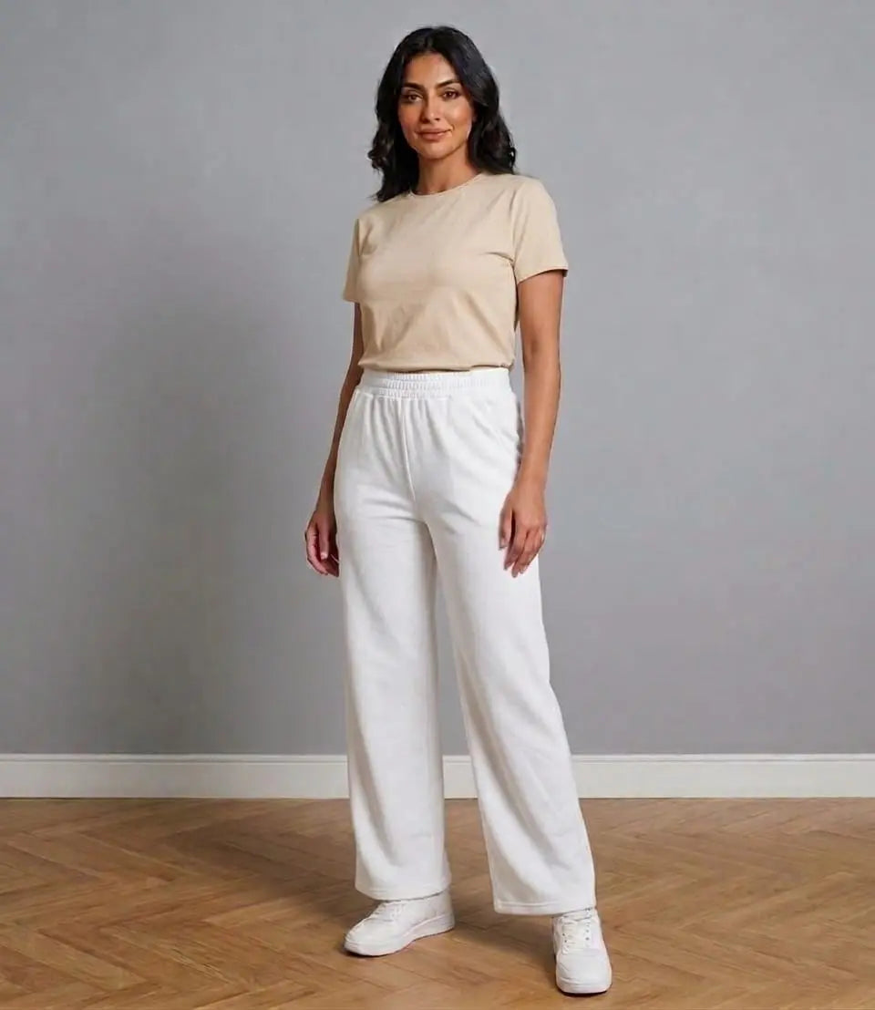 pants made from soft Milton fabric.