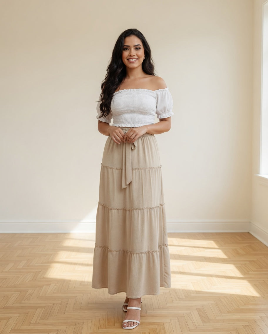 Beige Skirt