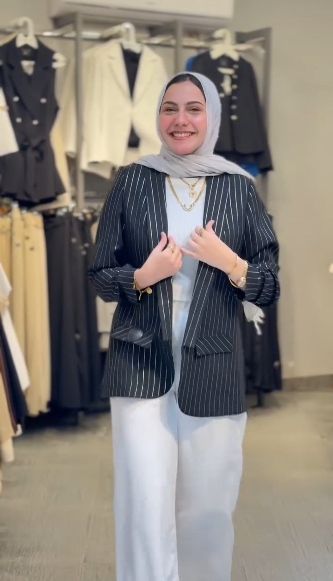 Striped blazer