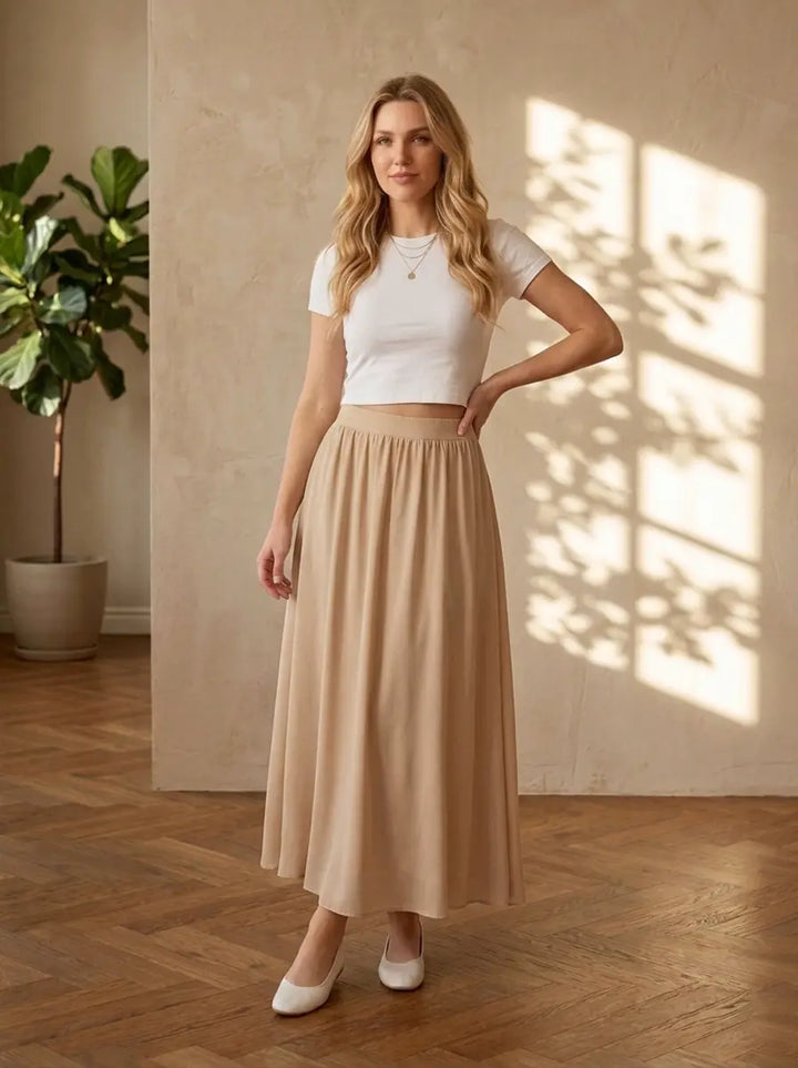 Beige Skirt