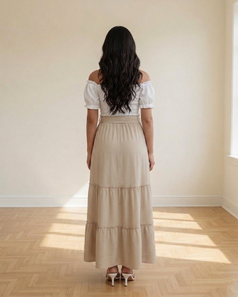 Beige Skirt
