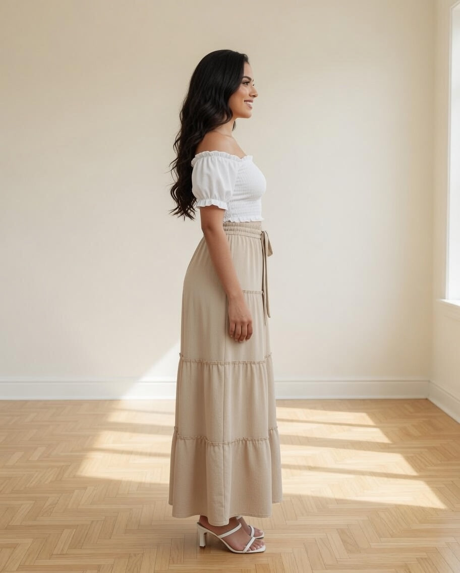 Beige Skirt