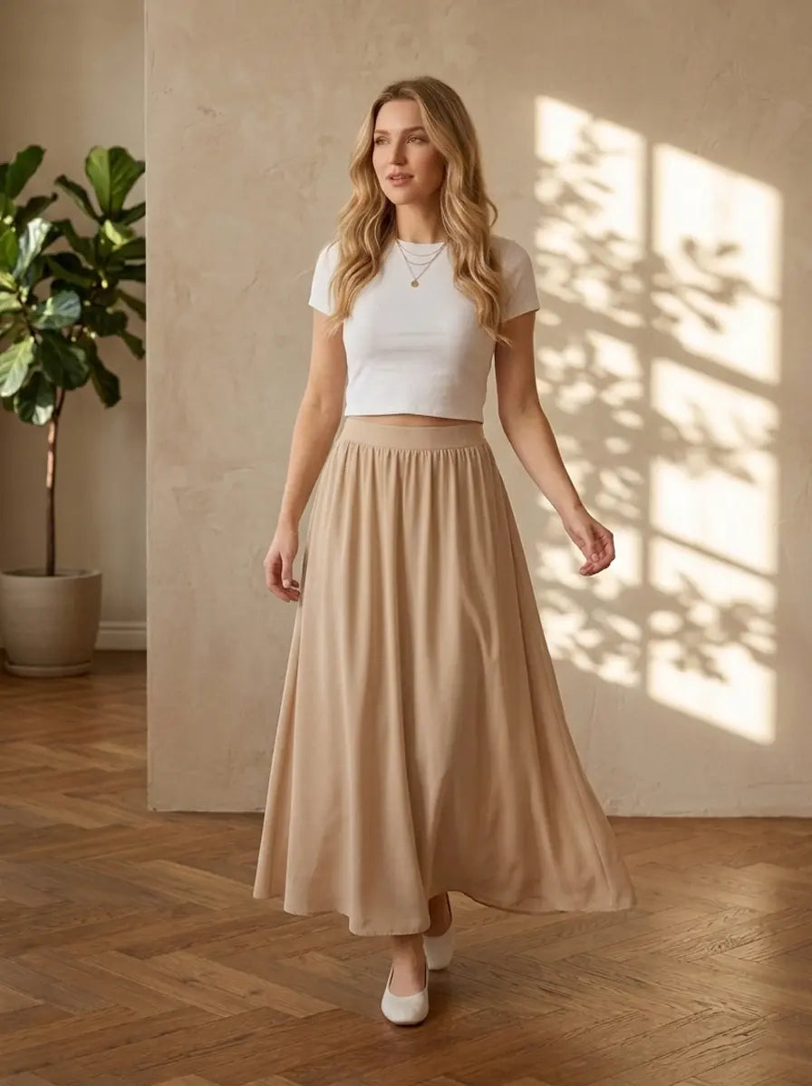 Beige Skirt