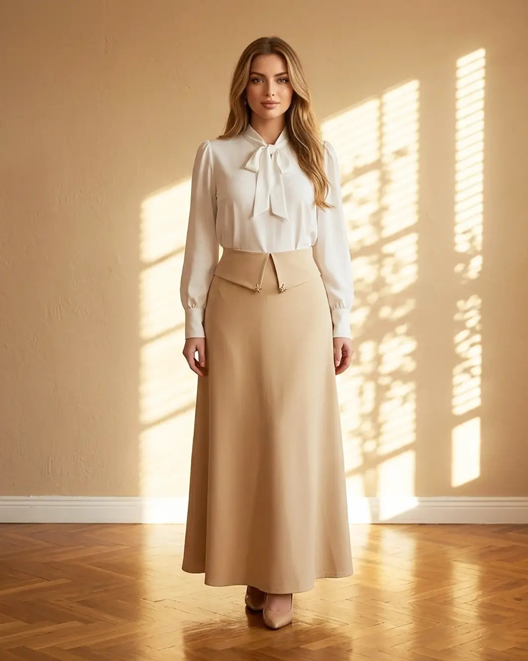 Beige Skirt