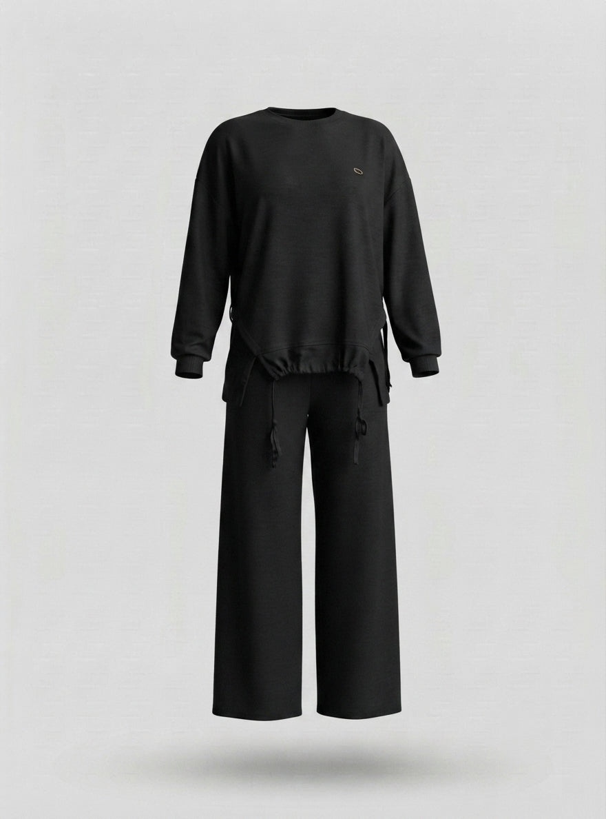 Oversized casual two-piece suit