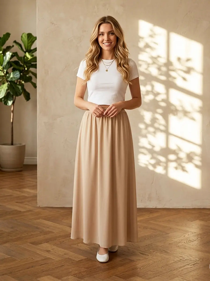 Beige Skirt