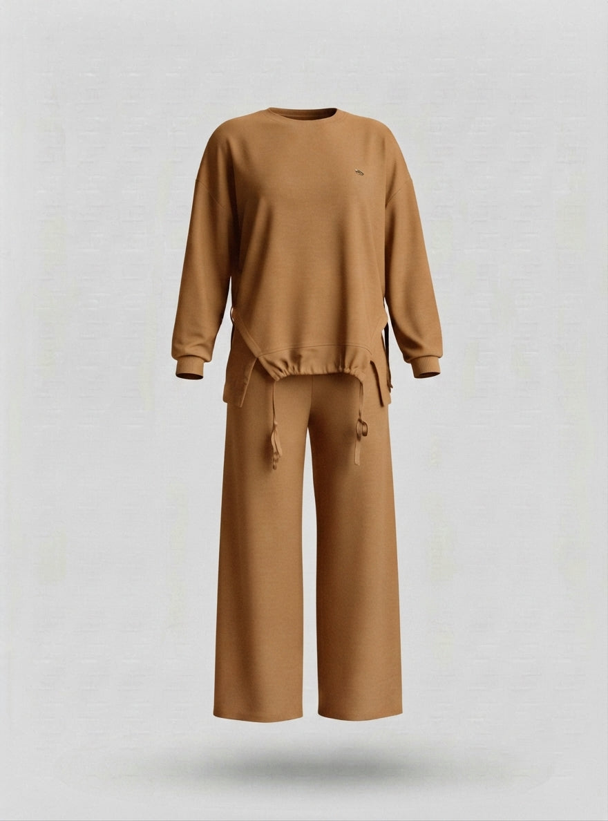 Oversized casual two-piece suit